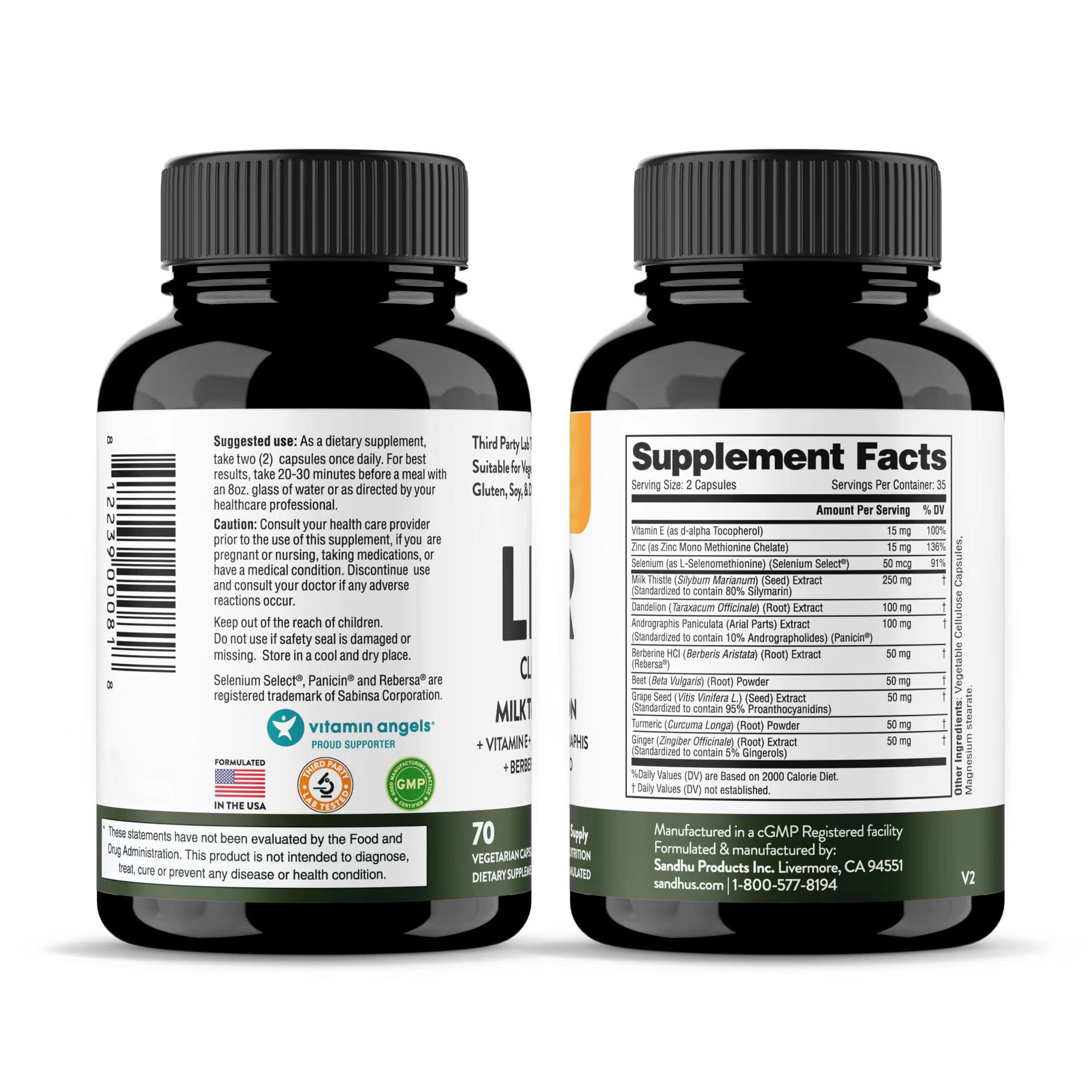 In-Stock Tk Cross-Border Popular Hot-Selling Product 70 Capsules Liver Cleanse Source Manufacturer Supports Oem