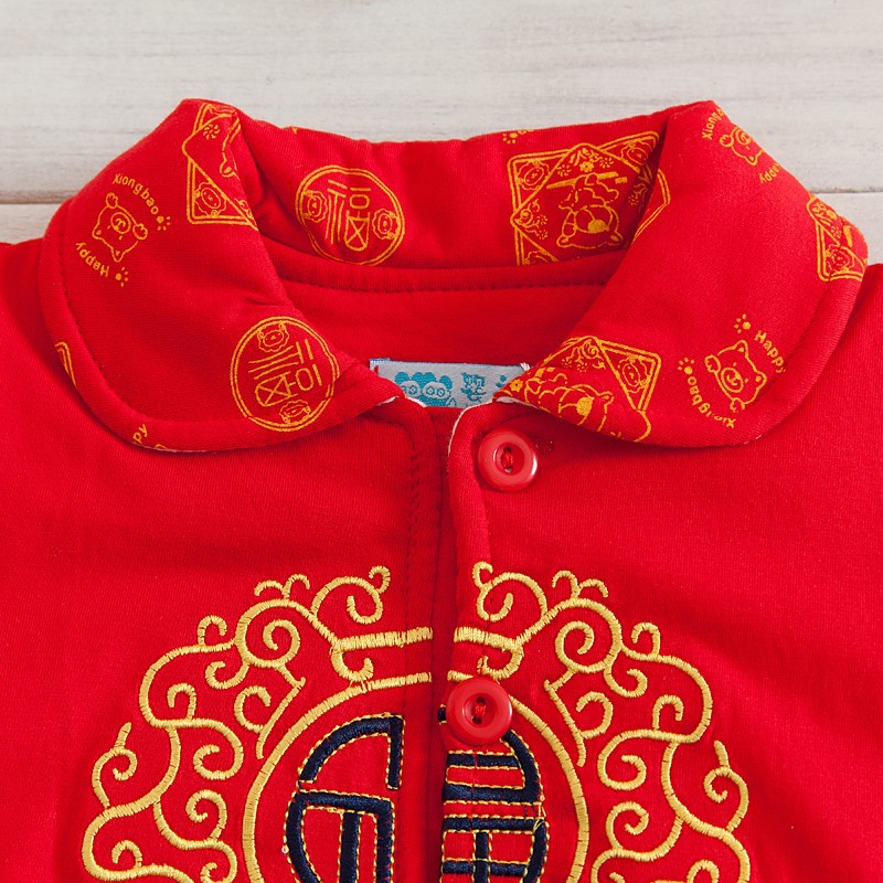 Winter Cartoon Cartoon Tang suit universal suit cotton liner red cotton whole hand wholesale Tang suit/ethnic clothing