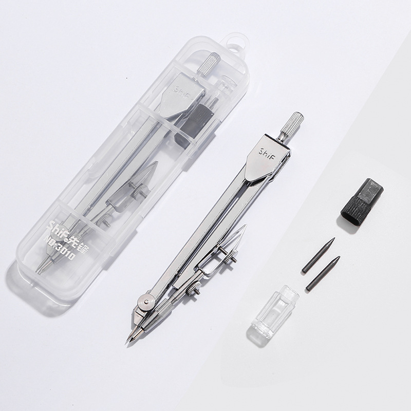 Pioneer 3010 Metal Stainless Steel Compasses for Students, Junior High School Students and Primary School Students Drawing Measurement Tools Drawing Compasses