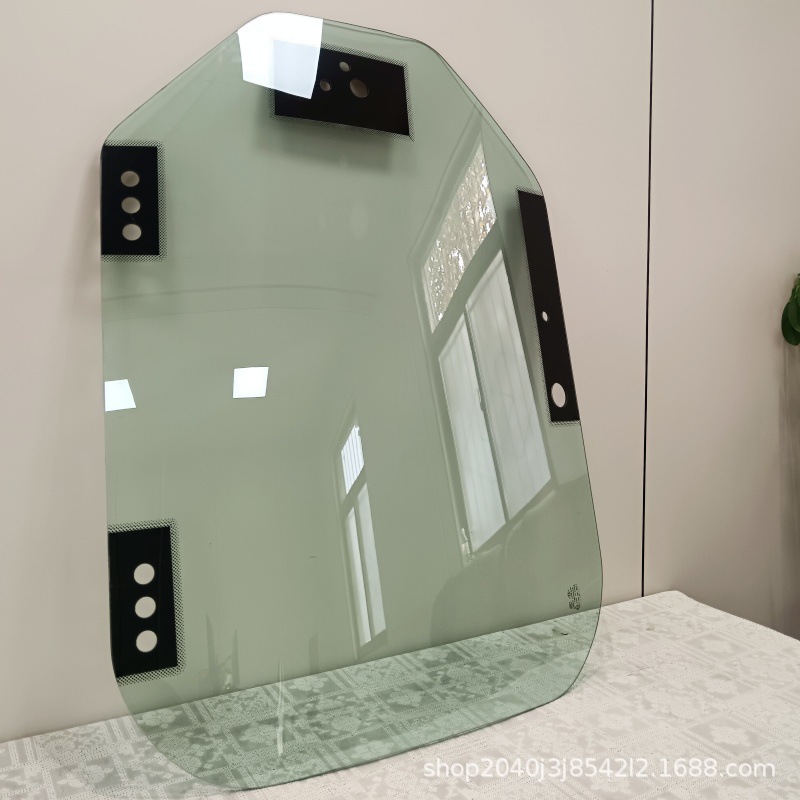 Bobcat Excavator Front Windshield Engineering Vehicle Front Windshield Tempered Glass Front Windshield