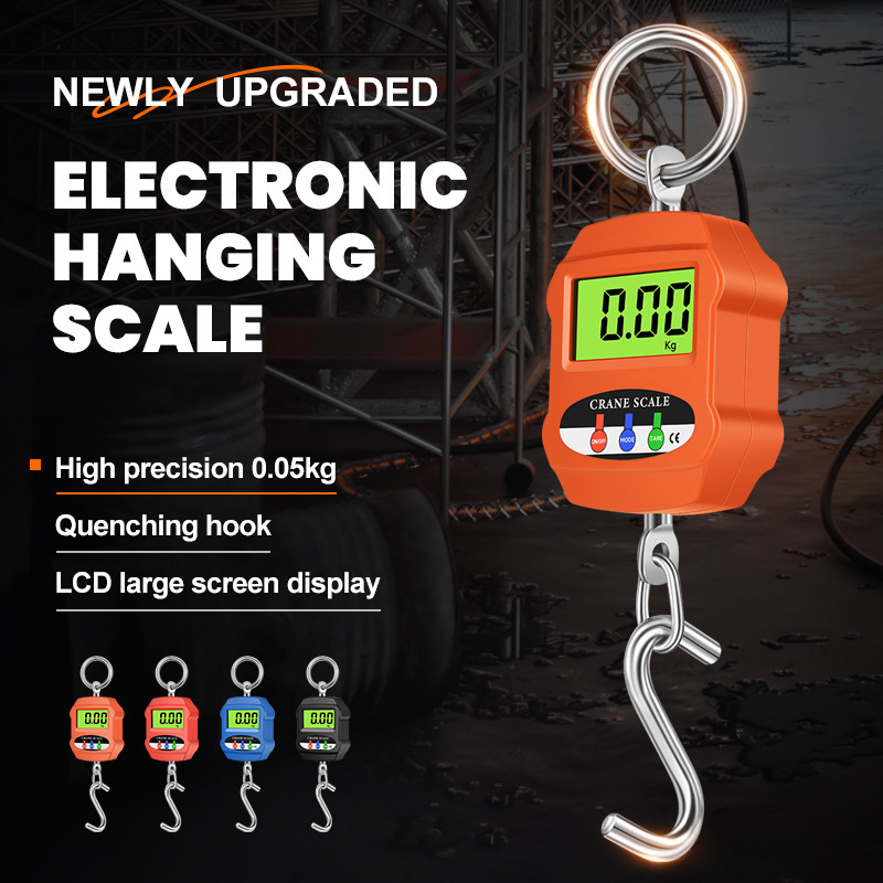 Amazon's New 300kg Digital Crane Scale Industrial Household Hanging Scale Hook Scale Satchel Satchel Digital Crane Scale