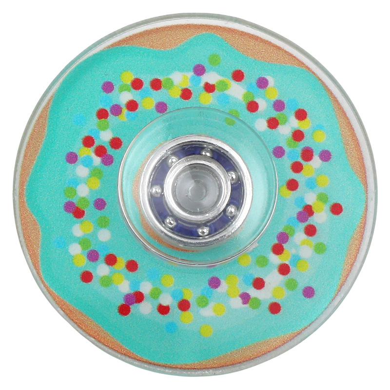 Cross-Border New Cartoon Fingertip Spinner Donut Finger Spinner Acrylic Spinner Educational Decompression Toy Manufacturer