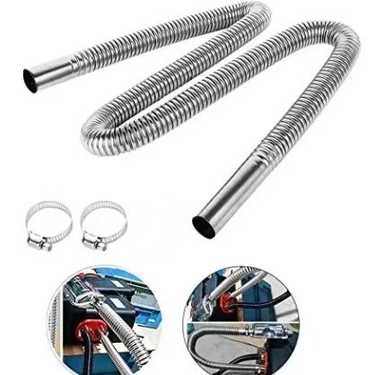 Parking heater exhaust pipe stainless steel spiral corrugated exhaust pipe car air heater exhaust pipe