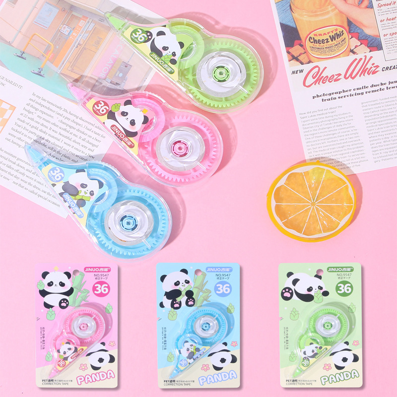 Креативная корректирующая лента в форме панды для учащихся средней и начальной школы, милая мини-корректирующая лента, оптовая продажа большого объема