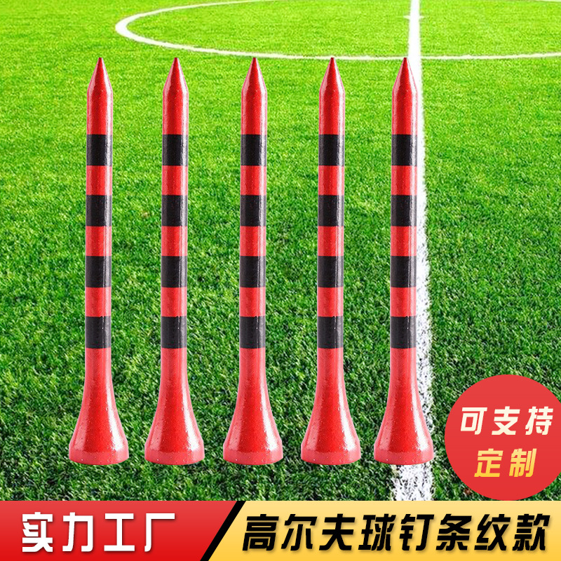 Golf Spikes Stripesd Bamboo Golf Accessories Can Be Customized. Manufacturer Supplies Multiple Golfes