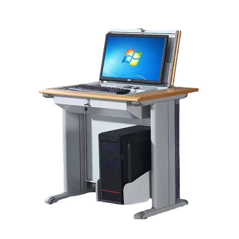 Flip computer desk school multimedia computer desk conference table hidden display flip desk training study desk