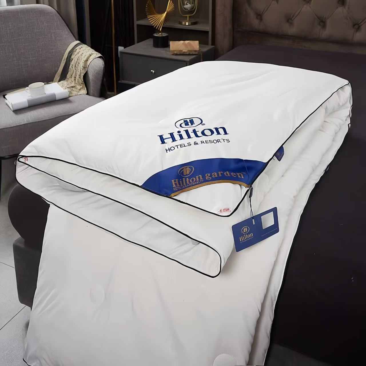 Hilton Hotel Silk Quilt Spring and Autumn Quilt Cotton Air-conditioning Quilt Student Winter Quilt Core Hotel Homestay Gift Quilt
