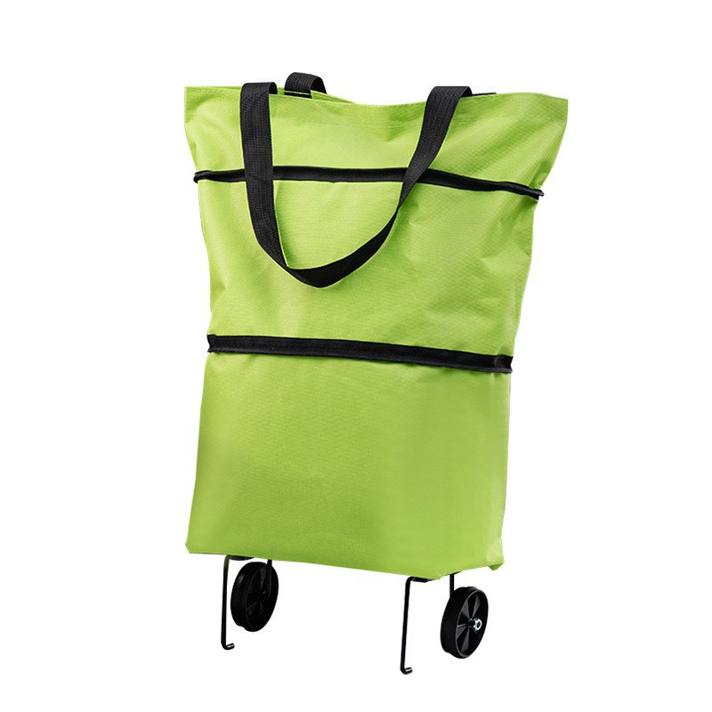Shopping cart cart wheel bag Oxford cloth shopping bag can be printed advertising tow wheel bag hand cart
