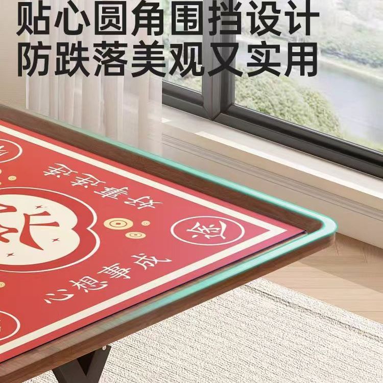 Foldable Household Manual Mahjong Table Multi-Functional Chess and Card Square Dining Table Simple Outdoor Dormitory Table Dual-Purpose