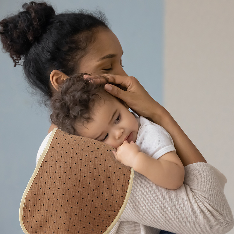 Полотенце для отрыгивания для младенцев класса А, шестиуровневая марлевая подгузник, хлопковая подушка для новорожденных, противоотрыгивательное полотенце