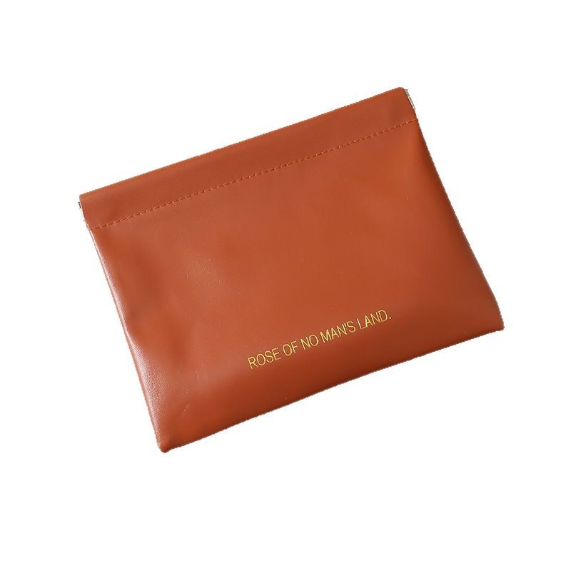 shrapnel storage bag automatic closing wired earphone storage bag PU coin purse mini portable lipstick cosmetic bag