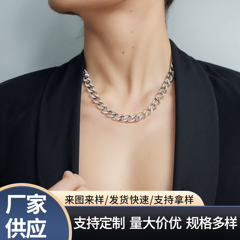 Цепочка Nk, кросс-браундер, титановая сталь, не выцветает, кубинская цепочка, мужское ожерелье, классические аксессуары из нержавеющей стали, европейские и американские мужчины