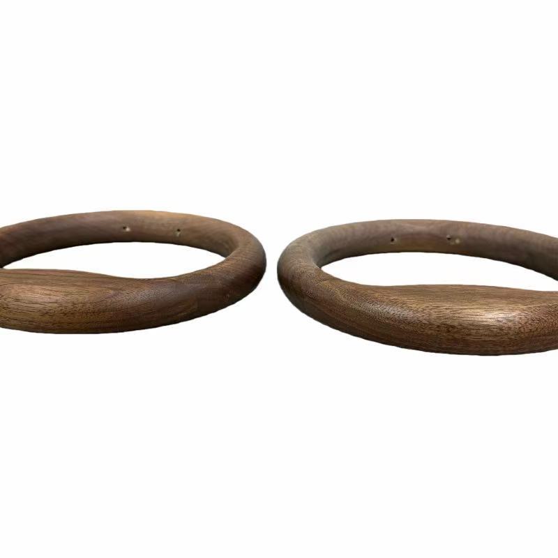 Деревянные висячие кольца для ручного использования на горизонтальном баре, разные размеры с логотипами