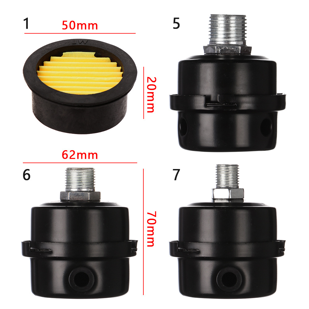 Oil-free air compressor muffler air compressor small air pump accessories air filter air filter element