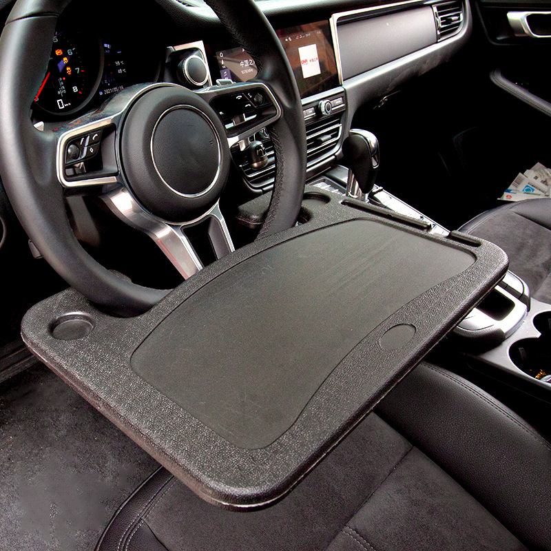 Car Steering Wheel Dining Table Car Interior Supplies Car Dinner Plate Drink Holder Multi-Functional Writing Desk Car Dining Table