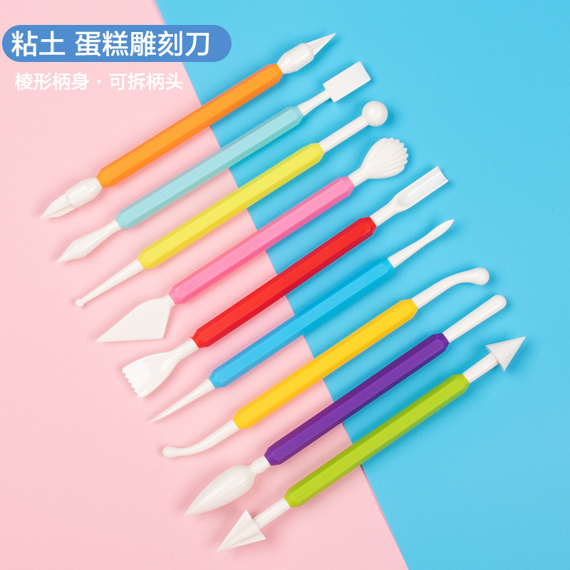 Производитель изготавливает набор из девяти ножей для резки тортов, инструменты для глины, набор для выпечки