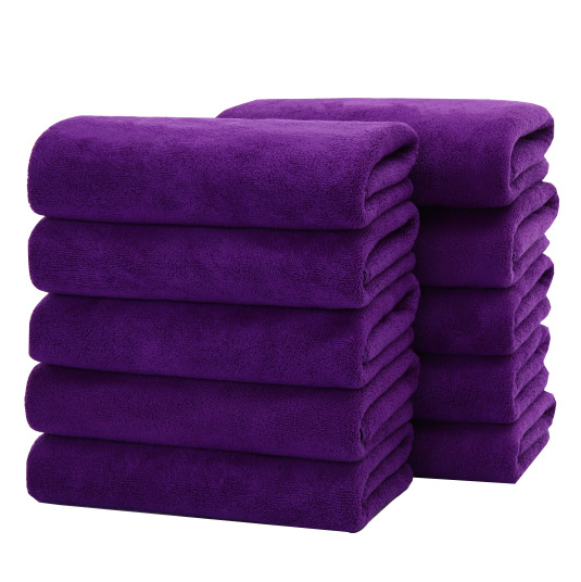 Wholesale Towels Beauty Salon Barber Shop Turban Towel Absorbent Thickeneded Advertising Hair Salon Cleaning Towel with Printed Logo