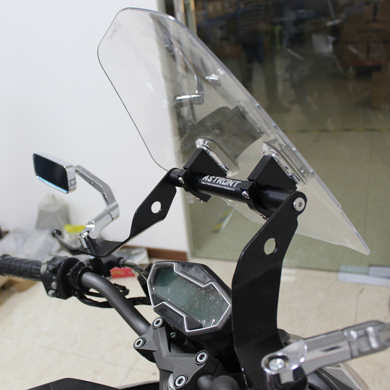 Motorcycle modification accessories thickened aluminum alloy bracket + front windshield windproof suitable for young beast CT125