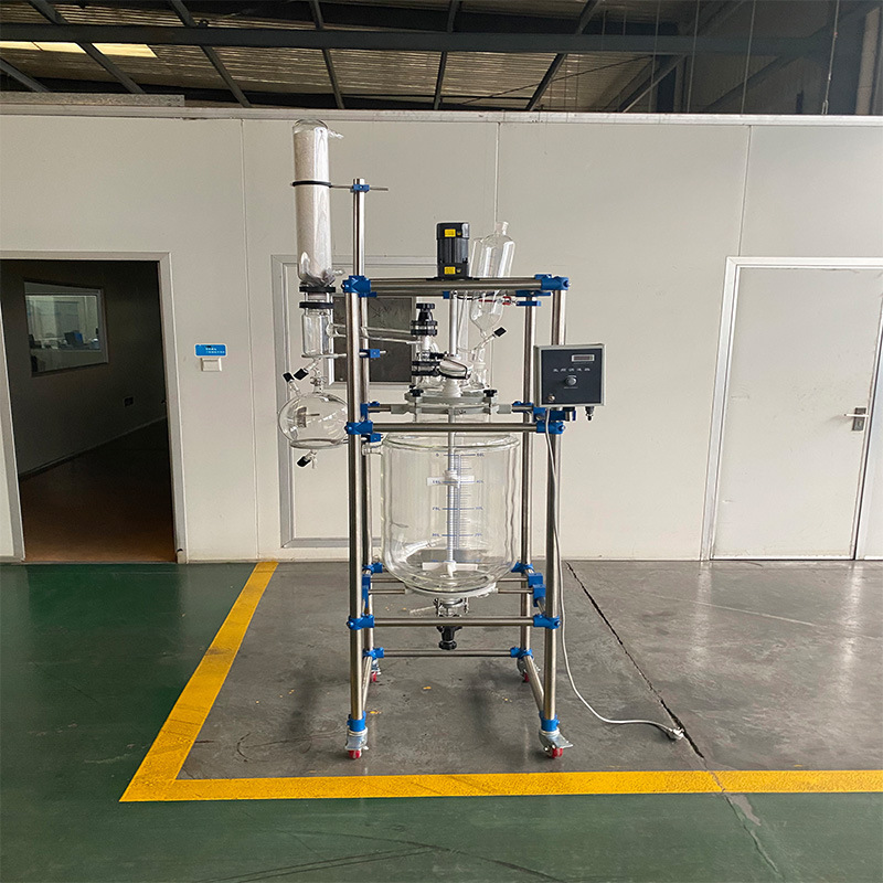 Laboratory Explosion-Proof Reactor Jacketed Reactor Double-Layer Glass Reactor Stainless Steel Distillation Purification Synthesis Reactor