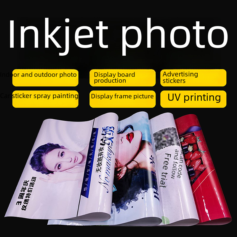 PVC adhesive PP paper light box cloth advertising production custom foreign trade poster banner paste UV printing inkjet photo