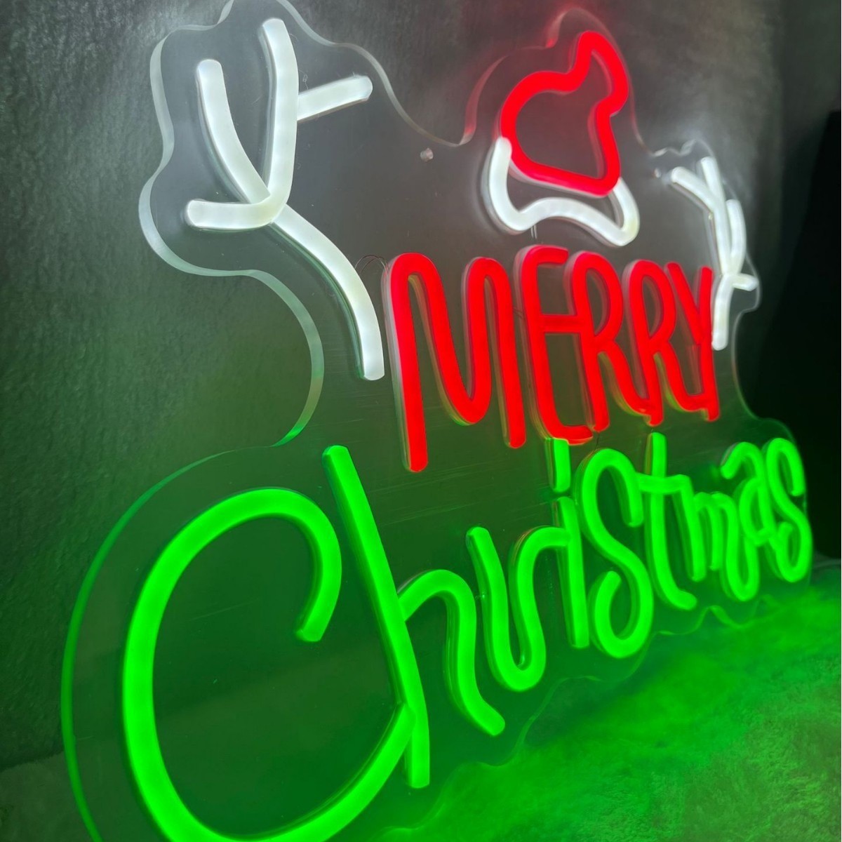 Merry Christmas Neon Light Cross-Border Export Acrylic Led Light Luminous Halloween Decorative Light