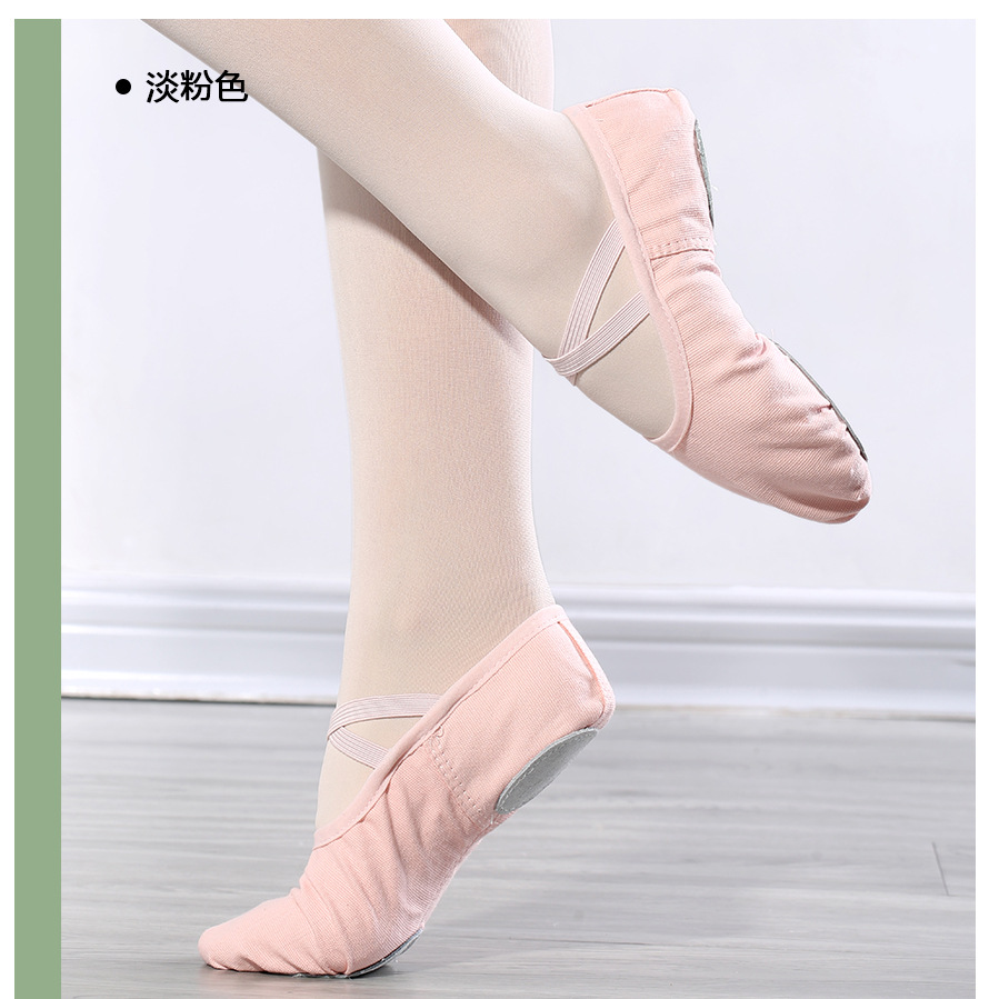 Dance shoes lace-free elastic female children's soft bottom exercise shoes indoor body yoga cat claw dancing shoes wholesale
