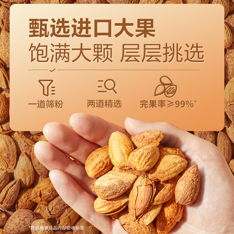 Bestore Almond (Milk Flavor) 60g Nut Snacks Thin Shell Dried Fruit Milk Flavor Casual Almonds Healthy