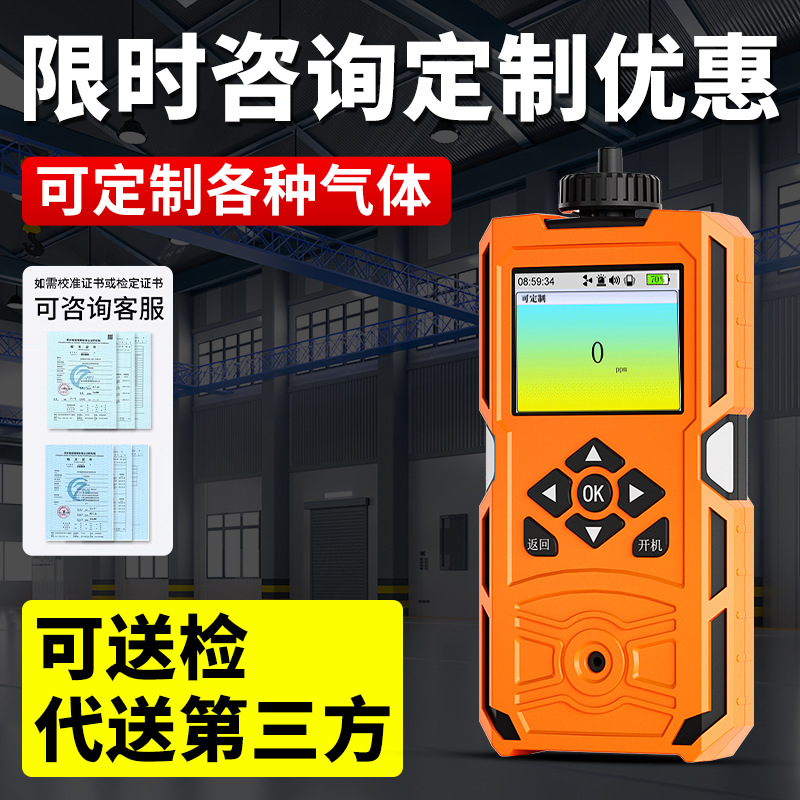 Chlorine Gas Detector Pump Portable Limited Space Electroplating Factory Spray Workshop Concentration Detection Alarm