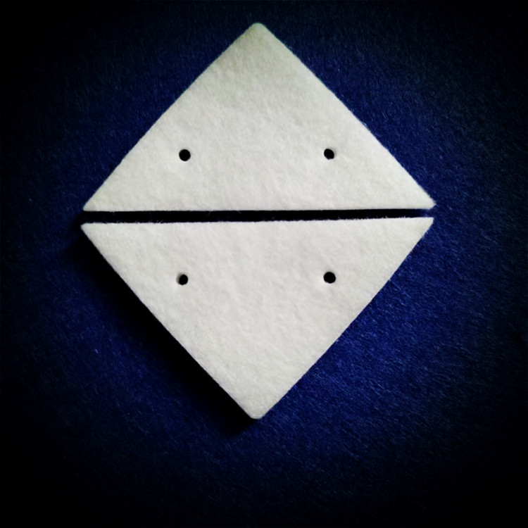 Glass Wipe Cleaning Cotton White Felt Fiber Cotton Sheet Absorbent Cotton Sheet Triangular Rectangular Glass Felt Cotton