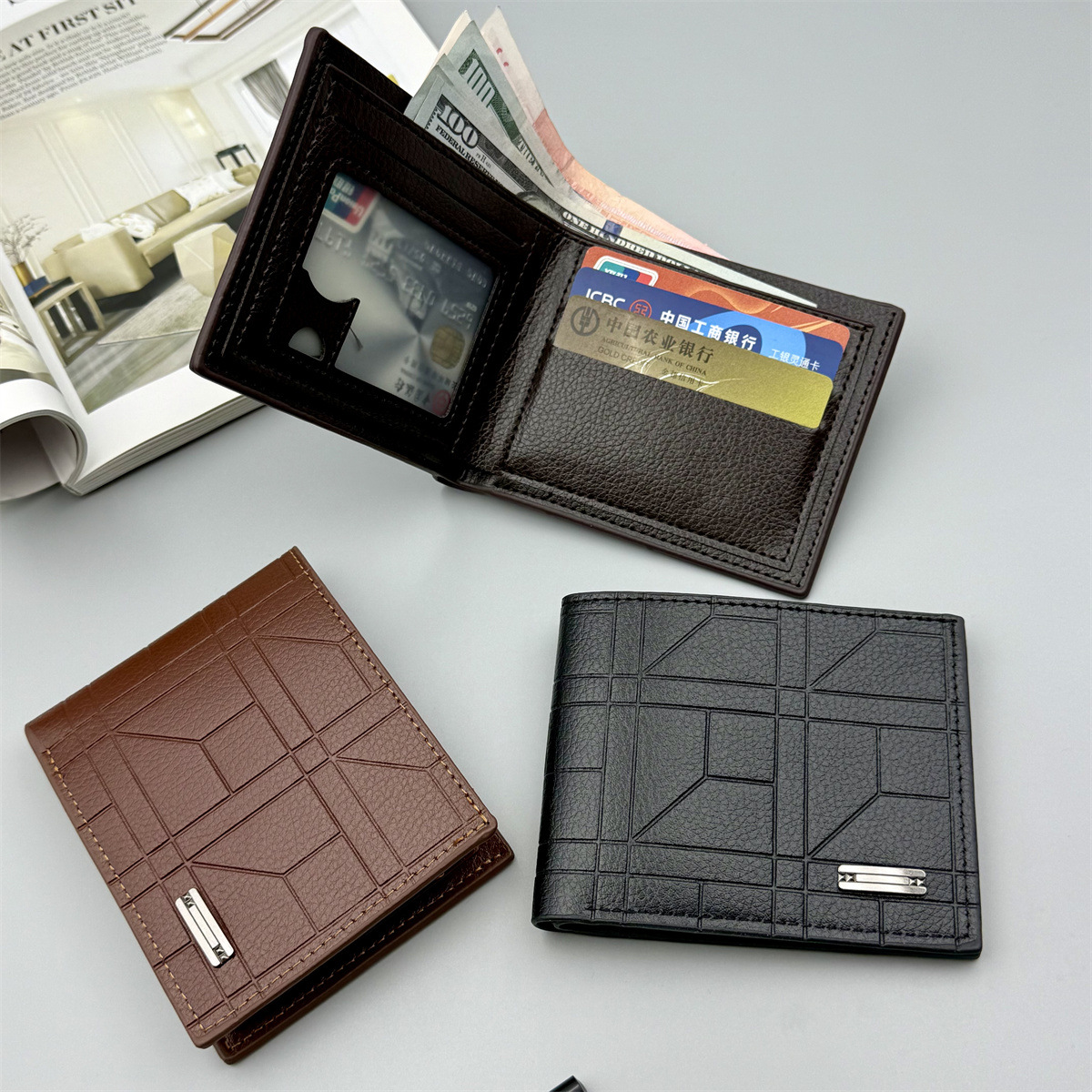 Новый кросс-бодерский мужской кошелек высококачественный большой емкости ультралегкий модный