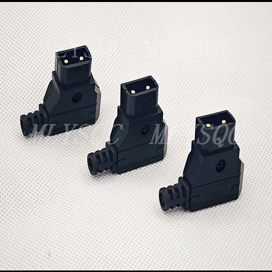 D-tap B port V port battery with card welding type male gold plated needle power interface plug horseshoe port