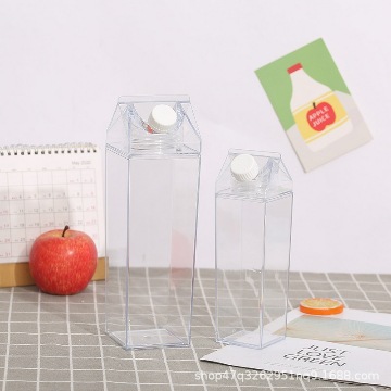 Square Milk Cup Rotatable Sealed Fresh Milk Storage Bottle Subnet Red Explosions Fruit Juice Beverage Bottled
