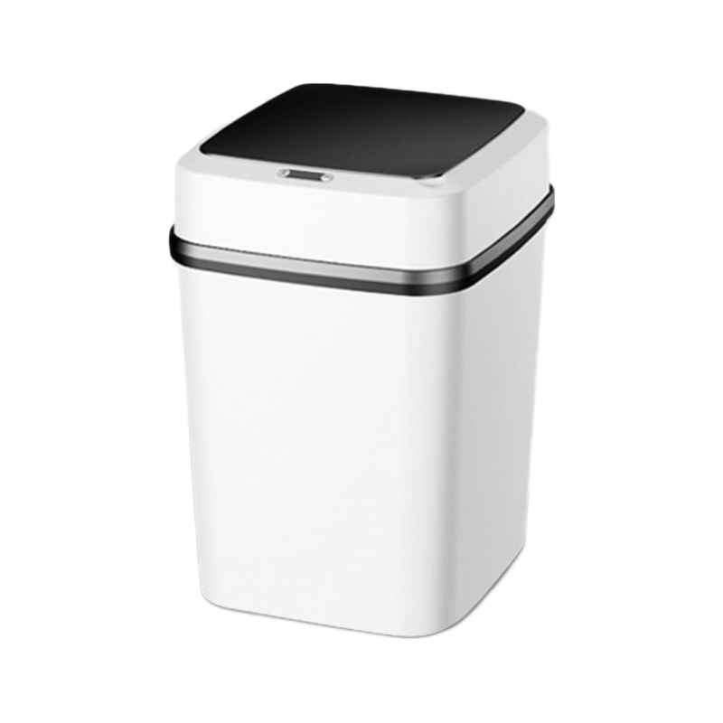 Smart Trash Can with Lid, Sensor-Operated, New Model for Home Use in Living Room, Bathroom, Toilet, Light Luxury, Fully Automatic Electric