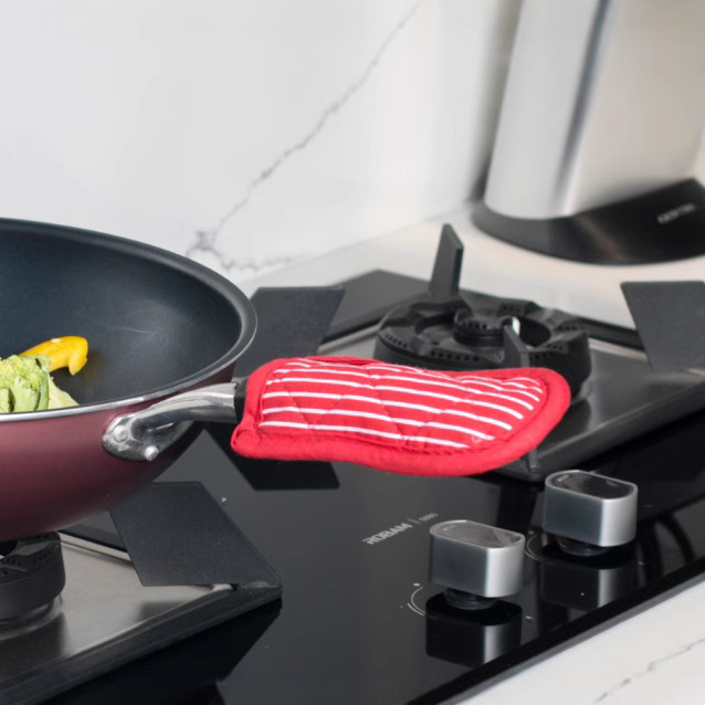 Чугунная кастрюля с изолированным покрытием для ручки