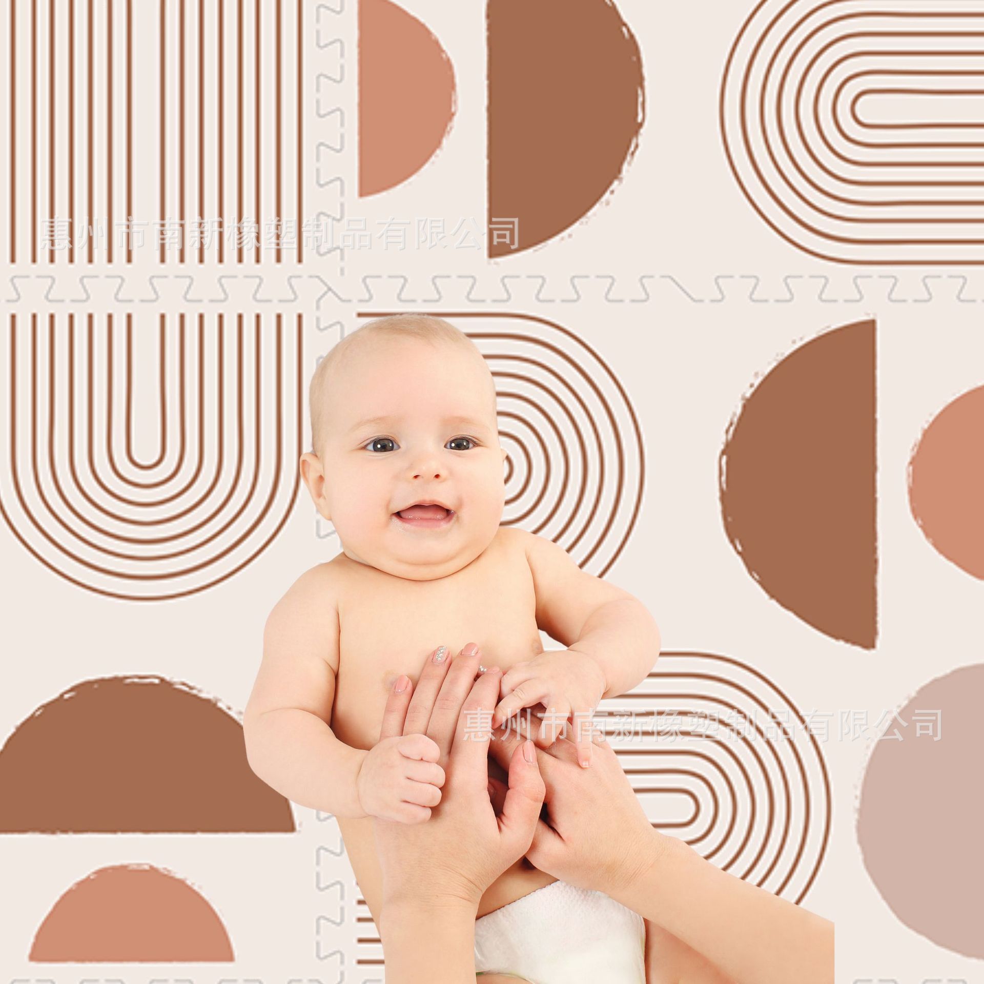 Boho Baby Factory Custom Foam Eva Splicing Coated Printed Pattern Floor Mat Climbing Mat 60X60 Crawling Mat