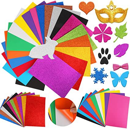 250g Glitter Paper Non-Shedding Glitter Cardboard Glitter Paper Kindergarten Handmade DIY Material Paper Art Paper