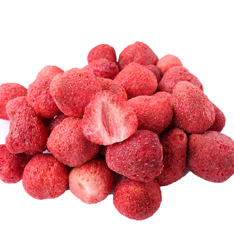 FD Freeze Dried Strawberry Class A Whole Strawberry Crisp Factory Bulk Wholesale Snowflake Crisp Baking Raw Strawberry Crisp