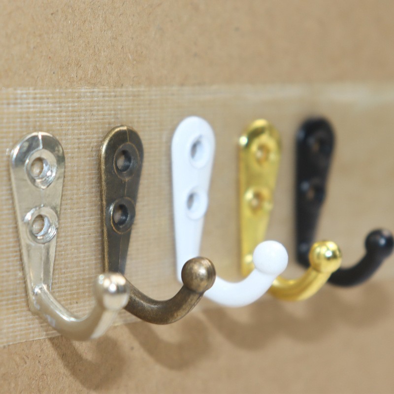 Cross-Border New Zinc Alloy Antique Black Clothes Hook Small Mini Cloakroom Door Clothes Hook Wholesale