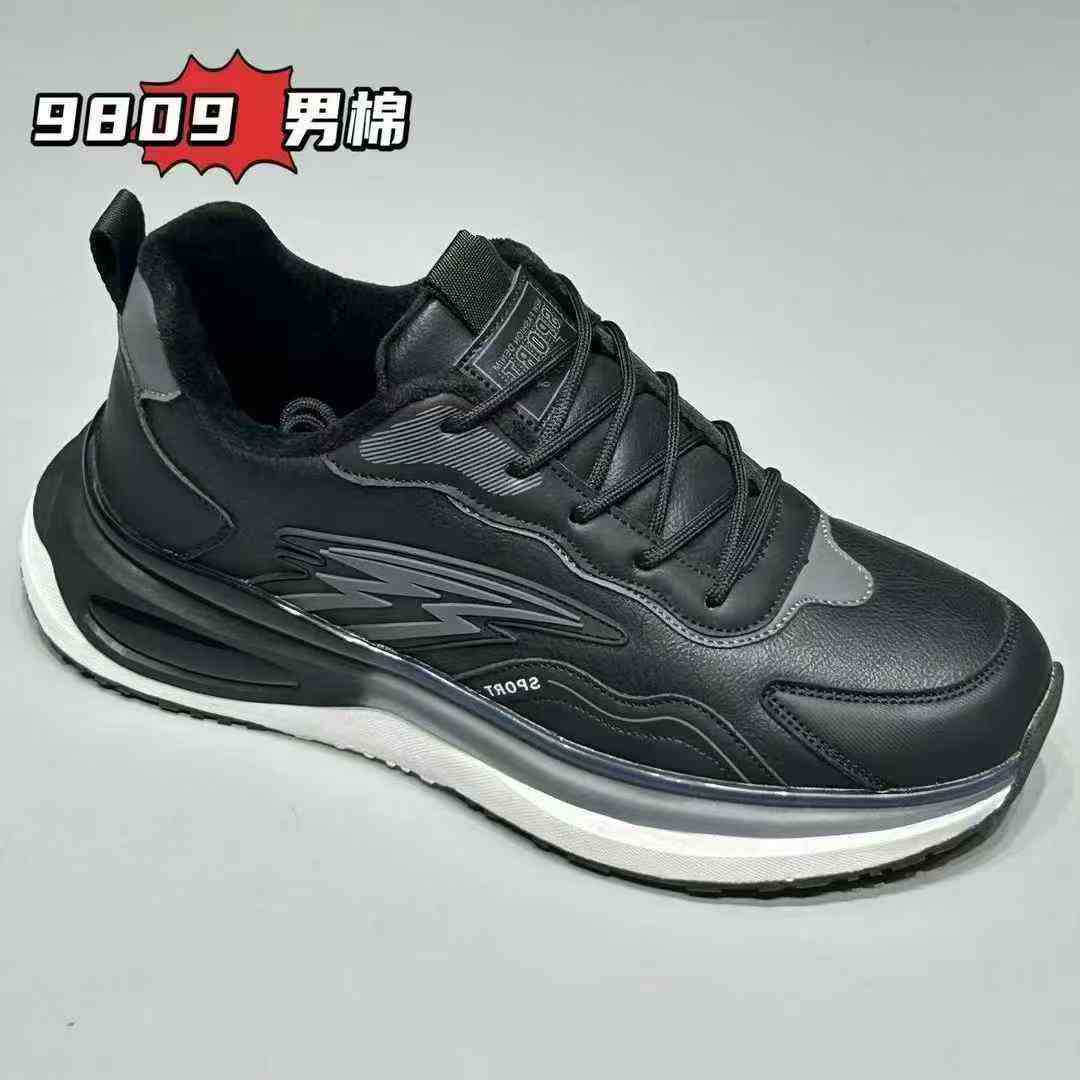 2025 New Winter Leather Waterproof Warm Soft-Soled Sports Shoes Shock-Absorbing and Wear-Resistant Running Shoes