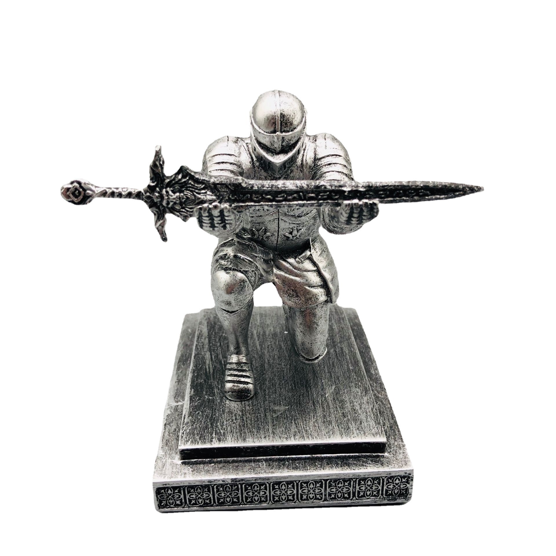 Executive Soldier Knight Pen Holder Pen Holder Creative Pen Holder Pen Holder Magnet Paperclip Holder Back Sword Pen Holder