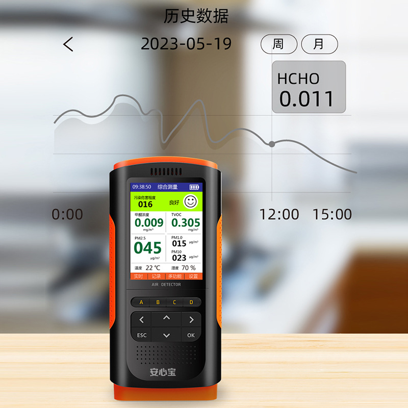 New formaldehyde detector household professional New House formaldehyde testing indoor air quality testing formaldehyde instrument cross-border