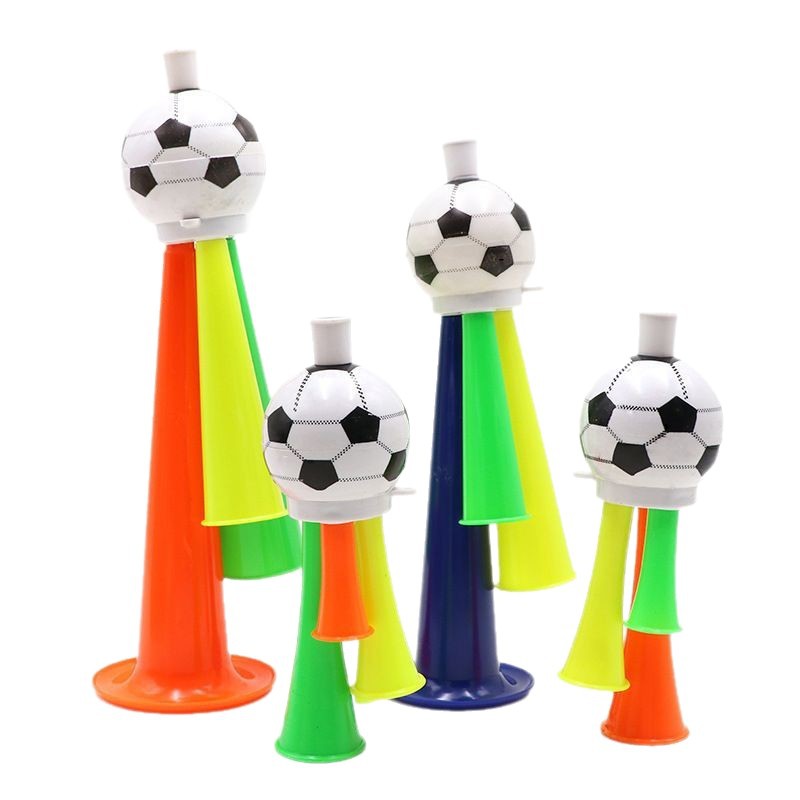 Football Trumpet Children's Toy Wind Instrument Sports Meeting Cheering Props Plastic Toy Two-Tone Trumpet