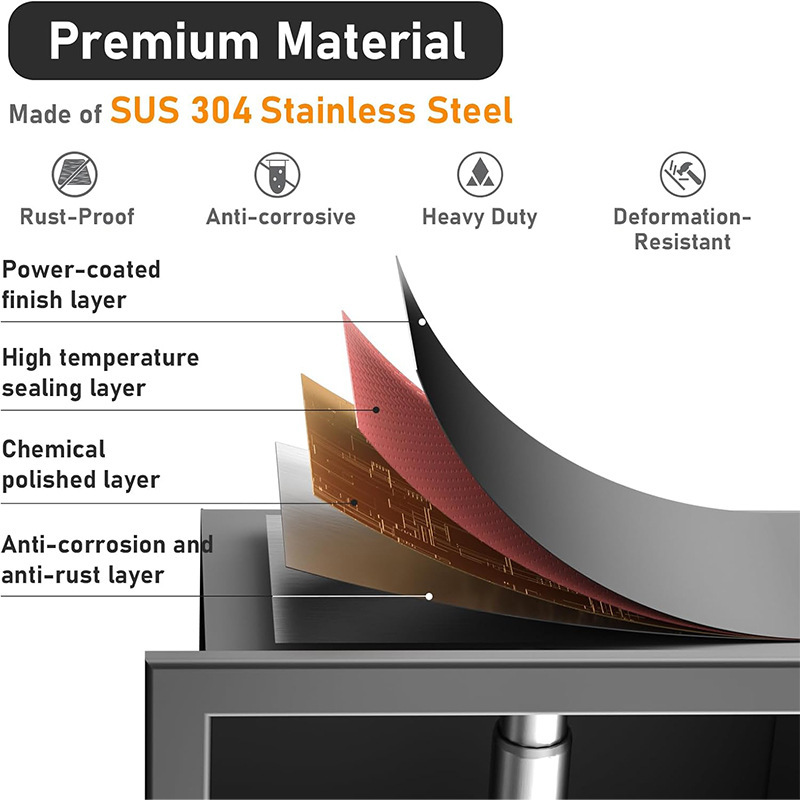 Cross-Border Bathroom Stainless Steel Toilet Cabinet, Metal Storage Cabinet, Tissue Holder, Toilet Brush, Niche Rack, Minimalist Style