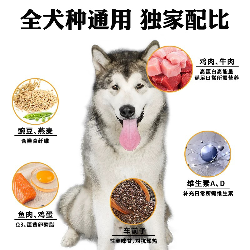 Freeze-Dried Dog Food Universal 10-Piece Dog Food Golden Retriever Teddy Labrador Big Bag Bichon Frize Adult Dog Puppy Wholesale