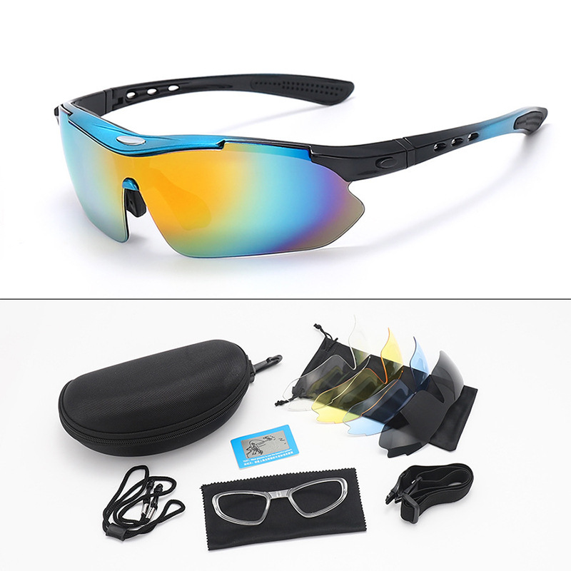 Cycling Glasses, Colorful and Fashionable, Windproof and Dustproof Goggles for Men and Women, Polarized Mountain Bike Outdoor Sports Glasses