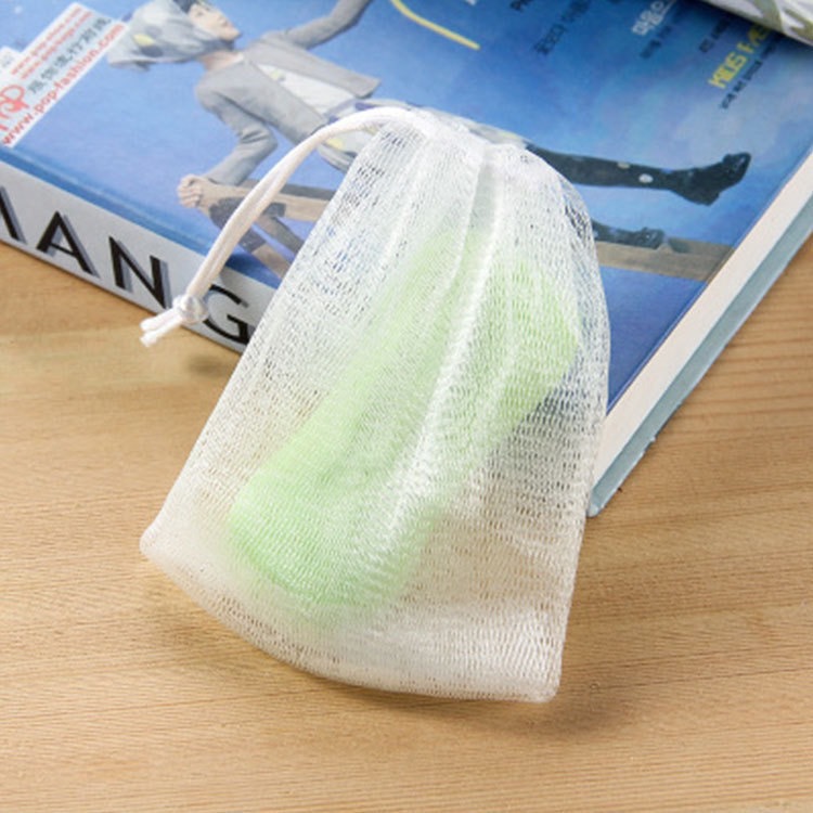 Factory Direct selling white rope foaming net foaming net handmade soap cleansing net face washing bubble net soap net foaming net