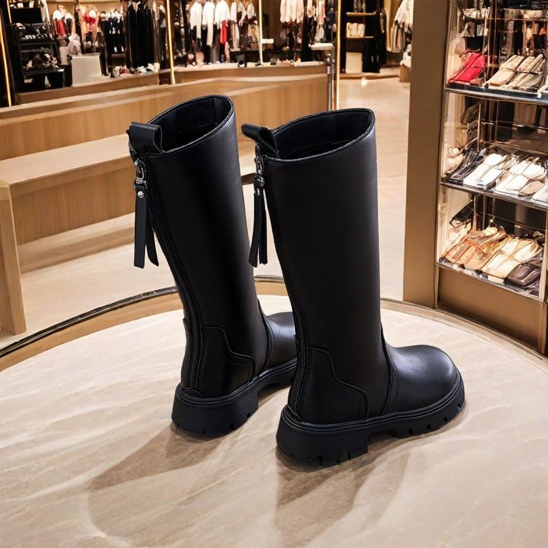 Girls' Boots, No More Than Knee-High, Autumn and Winter High Boots, Catwalk Performance Boots, Kidsren's Fashion Princess High Boots, Simple