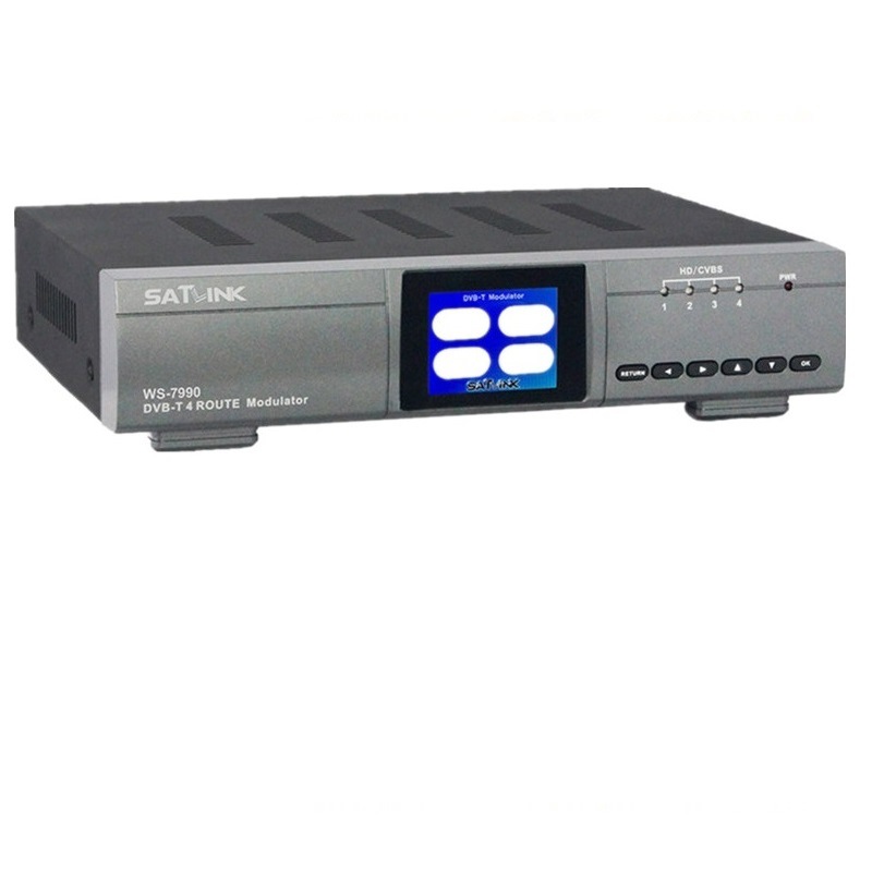 Satlink Ws-7990 Four 4-Channel Hd Dvb-T Modulator Cofdmws-6990 Combined Tv Branch