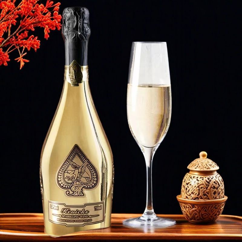 Bar Sparkling Wine, Ace of Spades Manufacturer Wholesale, Live Streaming Delivery of Popular Golden Bottle Women's Sparkling Wine Bar