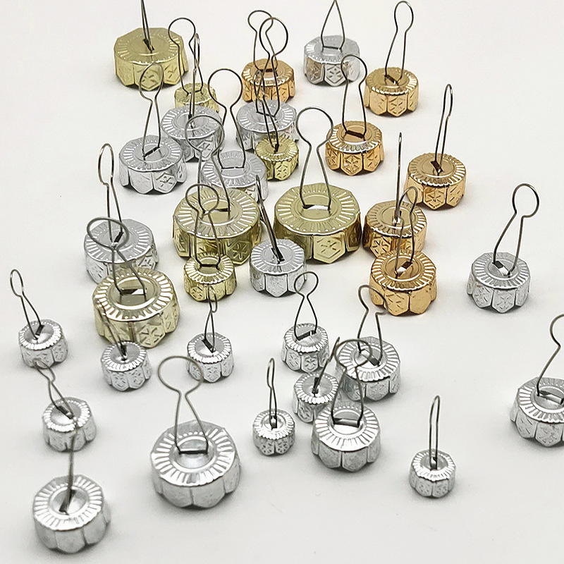 Christmas ball cap cover 5mm-70mm electroplated sunflower aluminum cover plastic glass ball cover Christmas tree accessories aluminum cover